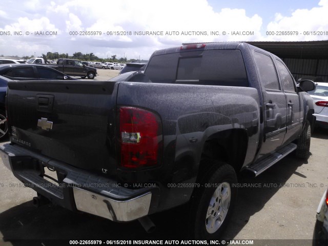 3GCEC23069G137957 - 2009 CHEVROLET SILVERADO C1500 LT BLUE photo 4