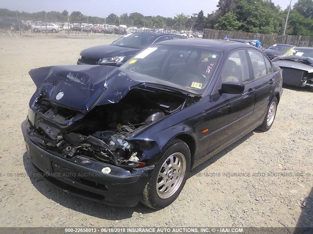 WBAAM3334XKC59234 - 1999 BMW 323 I BLUE photo 2