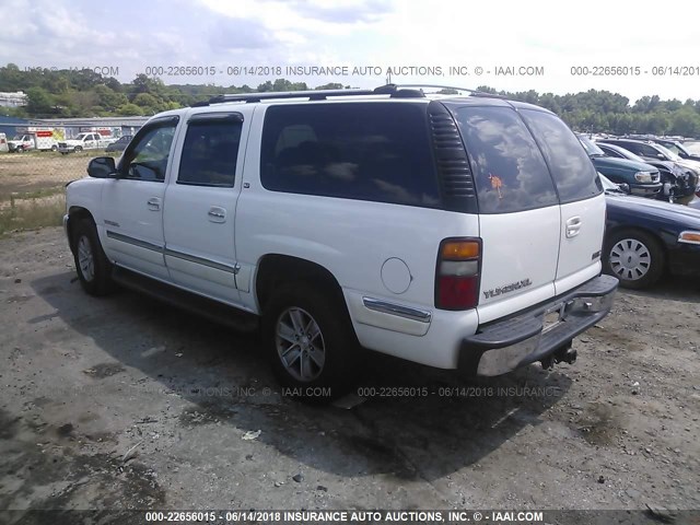 1GKEC16T41J225025 - 2001 GMC YUKON XL C1500 WHITE photo 3