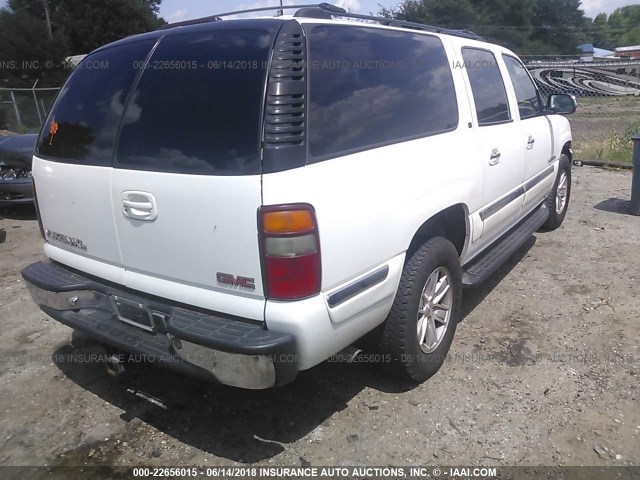 1GKEC16T41J225025 - 2001 GMC YUKON XL C1500 WHITE photo 4