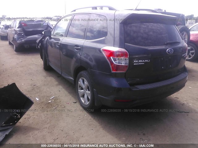JF2SJAHC6EH439854 - 2014 SUBARU FORESTER 2.5I LIMITED GRAY photo 3