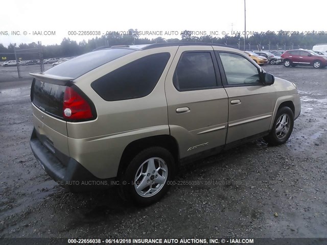 3G7DA03E65S536911 - 2005 PONTIAC AZTEK TAN photo 4