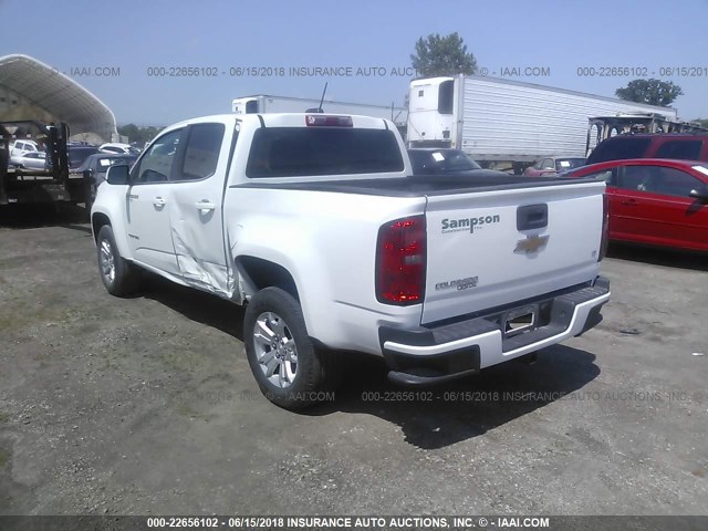 1GCGSBE38F1178734 - 2015 CHEVROLET COLORADO LT WHITE photo 3