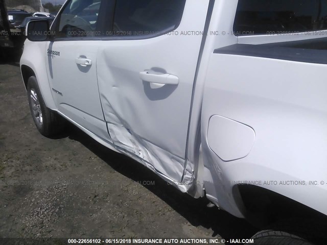 1GCGSBE38F1178734 - 2015 CHEVROLET COLORADO LT WHITE photo 6