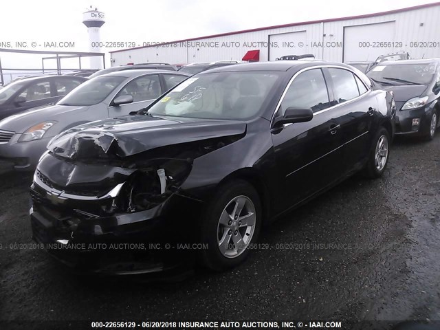 1G11B5SL7EF106364 - 2014 CHEVROLET MALIBU LS BLACK photo 2