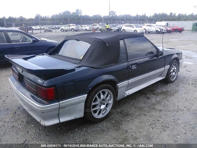 1FABP45E6KF178145 - 1989 FORD MUSTANG GT/COBRA GT BLUE photo 4