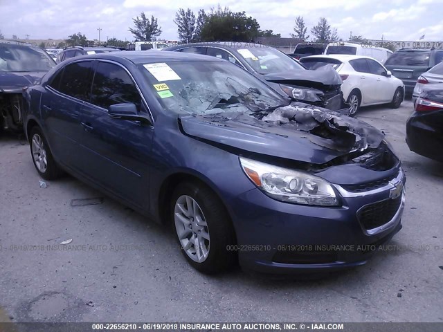 1G11C5SL6EF300882 - 2014 CHEVROLET MALIBU 1LT BLUE photo 1