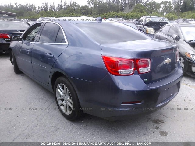 1G11C5SL6EF300882 - 2014 CHEVROLET MALIBU 1LT BLUE photo 3