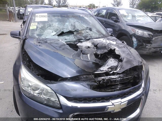 1G11C5SL6EF300882 - 2014 CHEVROLET MALIBU 1LT BLUE photo 6