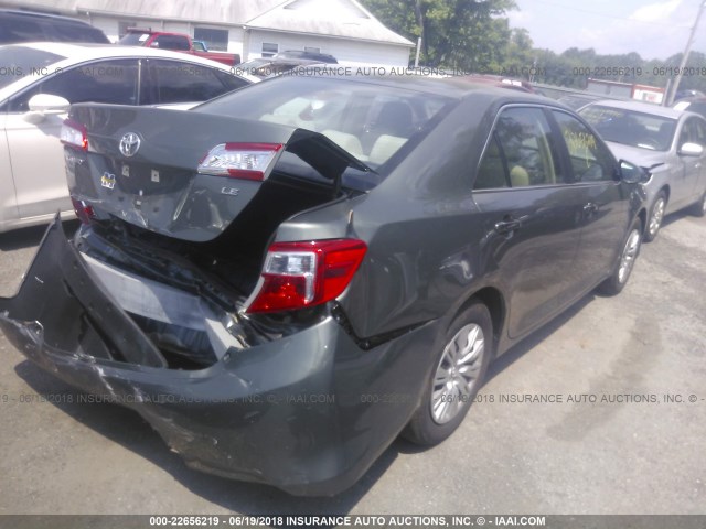 4T4BF1FK2CR219983 - 2012 TOYOTA CAMRY SE/LE/XLE მწვანე ფოტო 4