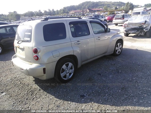 3GNCA13B49S561070 - 2009 CHEVROLET HHR LS GOLD photo 4