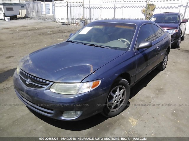 2T1CF22P7YC281023 - 2000 TOYOTA CAMRY SOLARA SE/SLE ლურჯი ფოტო 2
