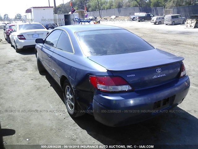 2T1CF22P7YC281023 - 2000 TOYOTA CAMRY SOLARA SE/SLE ლურჯი ფოტო 3