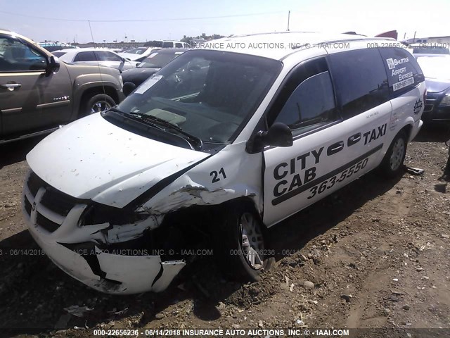 1D4GP24R47B261664 - 2007 DODGE GRAND CARAVAN SE WHITE photo 2