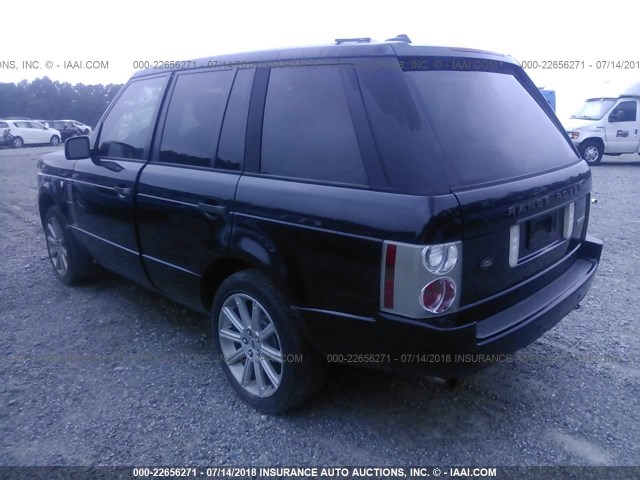 SALMF15446A209268 - 2006 LAND ROVER RANGE ROVER HSE BLACK photo 3