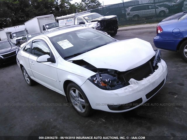 1G1AL18F087223483 - 2008 CHEVROLET COBALT LT WHITE photo 1