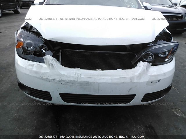 1G1AL18F087223483 - 2008 CHEVROLET COBALT LT WHITE photo 6