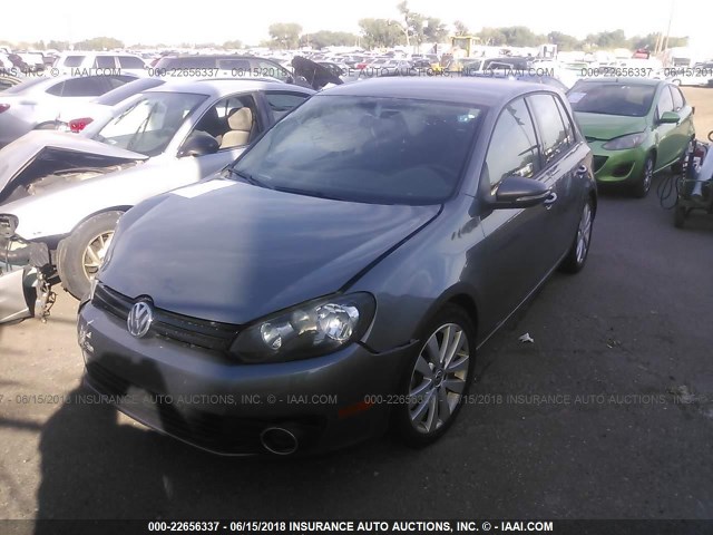 WVWNM7AJ3CW264129 - 2012 VOLKSWAGEN GOLF SILVER photo 2