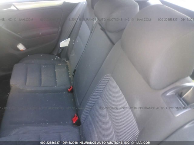 WVWNM7AJ3CW264129 - 2012 VOLKSWAGEN GOLF SILVER photo 8