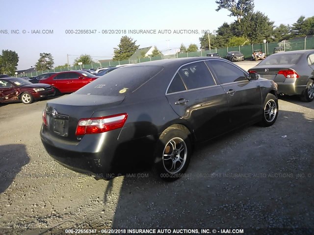 4T1BE46K77U700381 - 2007 TOYOTA CAMRY NEW GENERAT CE/LE/XLE/SE GRAY photo 4
