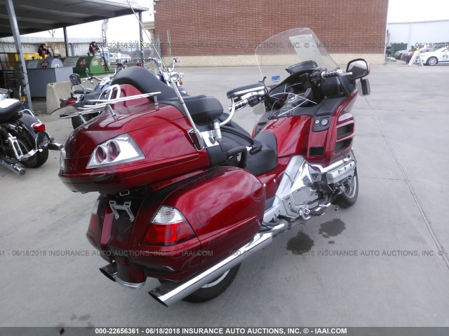 1HFSC47F78A703074 - 2008 HONDA GL1800 RED photo 4