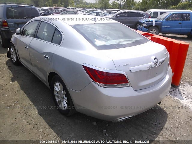 1G4GB5E35CF163300 - 2012 BUICK LACROSSE CONVENIENCE 银色 照片 3