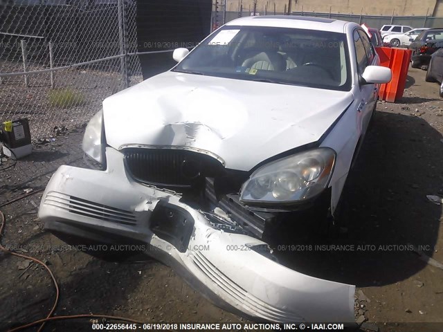 1G4HD57248U188534 - 2008 BUICK LUCERNE CXL WHITE photo 6