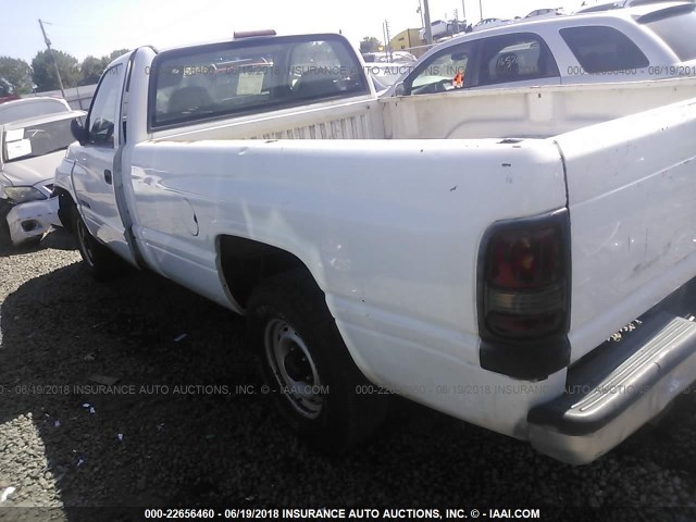 1B7HC16Y2VS121492 - 1997 DODGE RAM 1500 WHITE photo 3