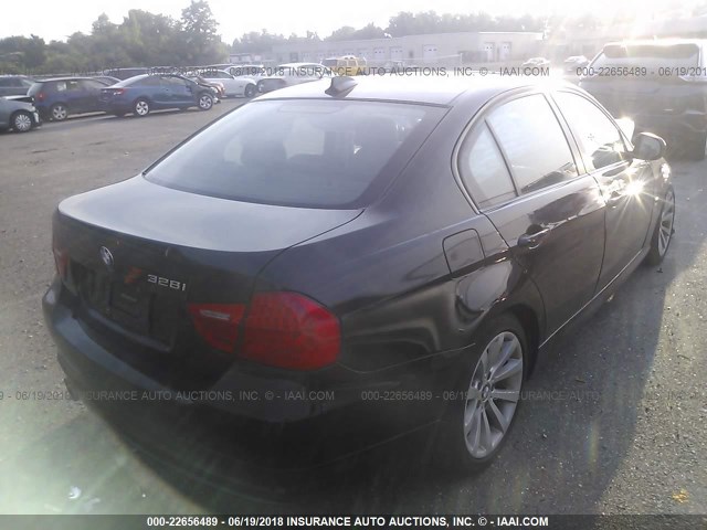 WBAPK5G53BNN81004 - 2011 BMW 328 XI SULEV BLACK photo 4