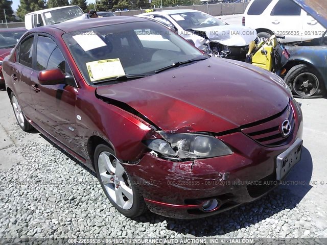 JM1BK324361403378 - 2006 MAZDA 3 S RED photo 1