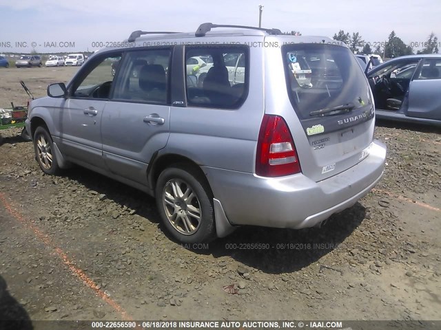 JF1SG696X4H725424 - 2004 SUBARU FORESTER 2.5XT SILVER photo 3