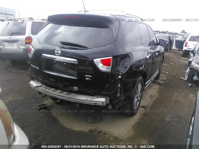 5N1AR2MM9DC611518 - 2013 NISSAN PATHFINDER S/SV/SL/PLATINUM 黑色 照片 4
