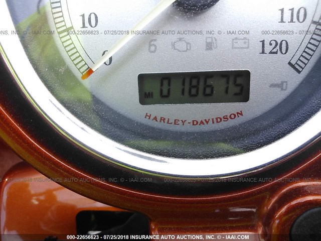 1HD1KHM18BB661345 - 2011 HARLEY-DAVIDSON FLTRX ORANGE photo 7