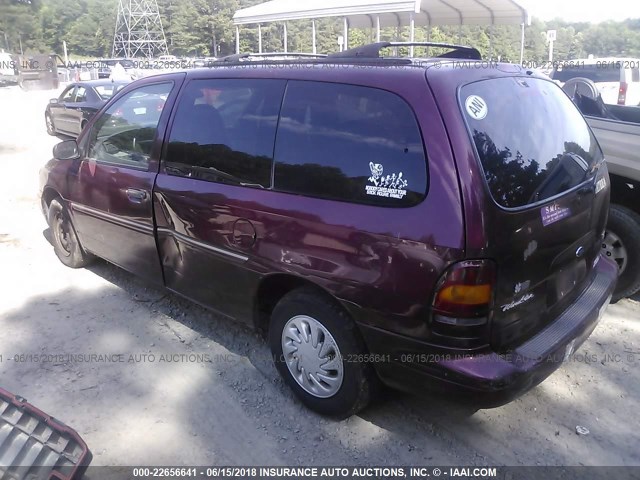 2FMZA5149WBC63710 - 1998 FORD WINDSTAR WAGON MAROON photo 3