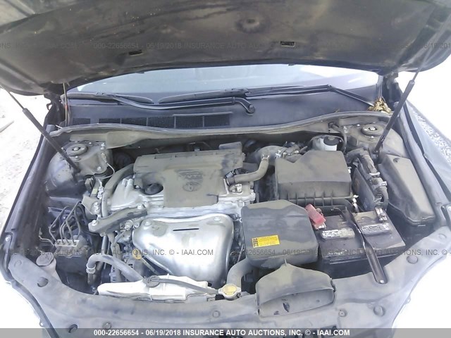 4T1BF1FK4FU080860 - 2015 TOYOTA CAMRY LE/XLE/SE/XSE BLACK photo 10