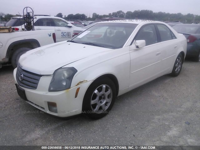 1G6DM577240169998 - 2004 CADILLAC CTS WHITE photo 2