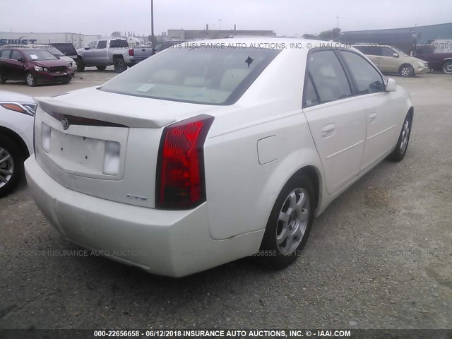 1G6DM577240169998 - 2004 CADILLAC CTS WHITE photo 4