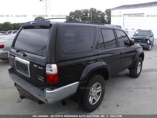 JT3HN86R120363116 - 2002 TOYOTA 4RUNNER SR5 BLACK photo 4