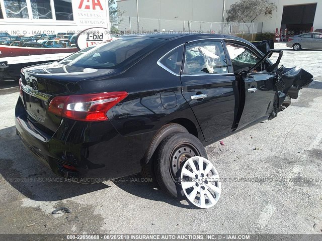 3N1AB7AP6JY224855 - 2018 NISSAN SENTRA S/SV/SR/SL BLACK photo 4