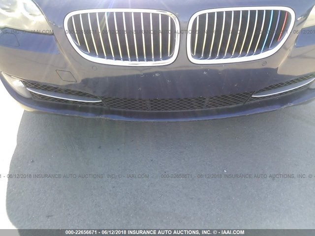 WBAFU7C57BC872835 - 2011 BMW 535 XI BLUE photo 6