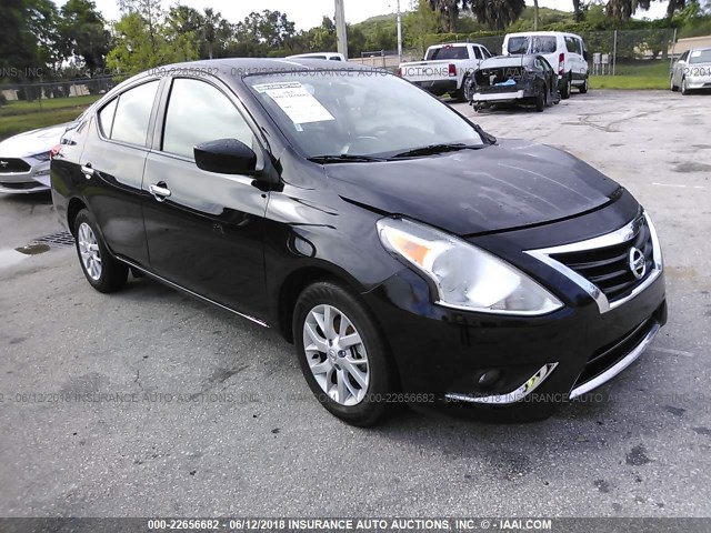 3N1CN7AP2JL834085 - 2018 NISSAN VERSA S/S PLUS/SV/SL BLACK photo 1