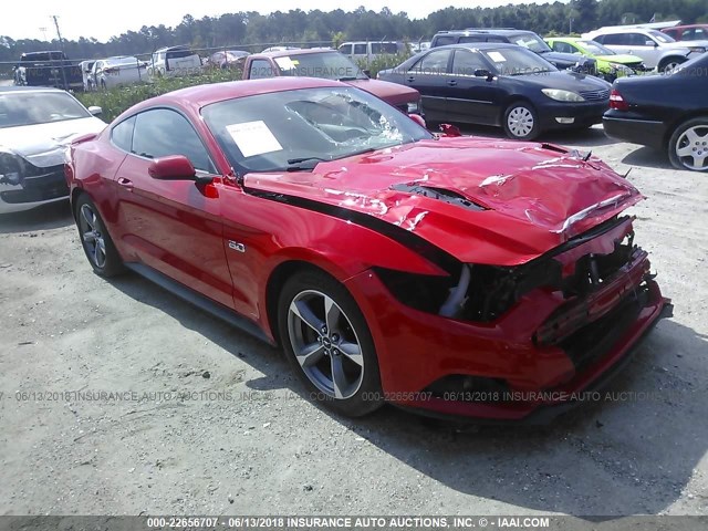 1FA6P8CF8G5243854 - 2016 FORD MUSTANG GT RED photo 1