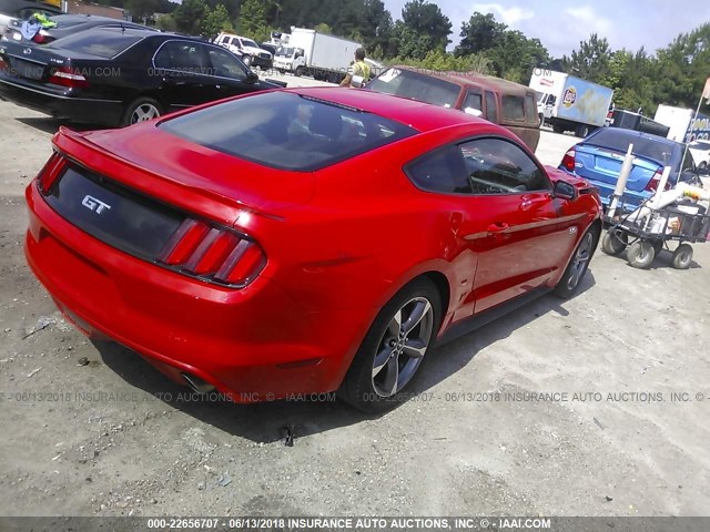 1FA6P8CF8G5243854 - 2016 FORD MUSTANG GT RED photo 4