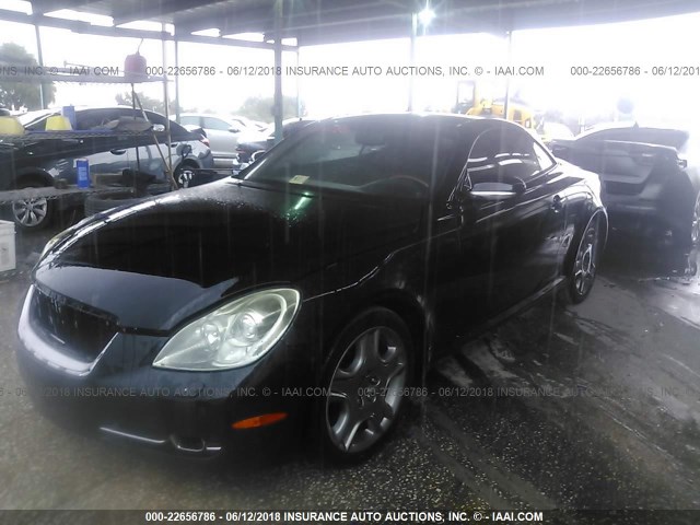 JTHFN48Y769001839 - 2006 LEXUS SC 430 BLACK photo 2