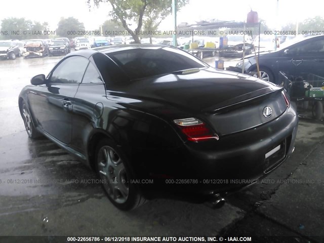 JTHFN48Y769001839 - 2006 LEXUS SC 430 BLACK photo 3