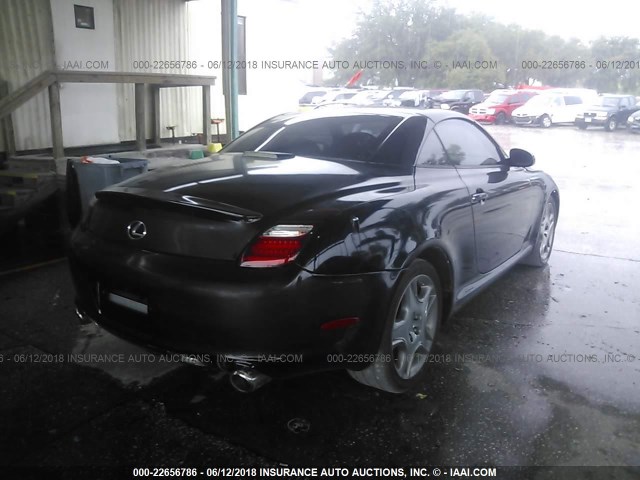 JTHFN48Y769001839 - 2006 LEXUS SC 430 BLACK photo 4