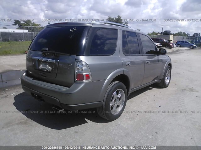 5S3ET13S372800185 - 2007 SAAB 9-7X 4.2I GRAY photo 4