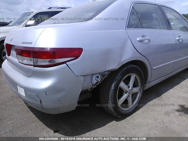 1HGCM56884A006397 - 2004 HONDA ACCORD EX SILVER photo 6