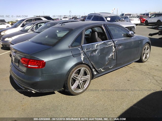 WAUBGAFL6AA085902 - 2010 AUDI S4 PREMIUM PLUS GRAY photo 4