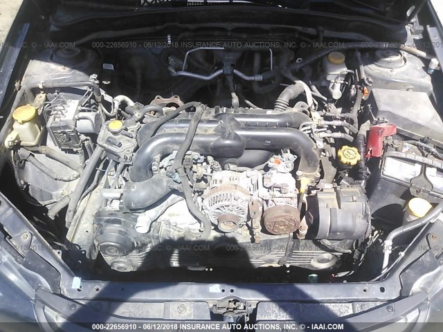 JF1GE76659G504218 - 2009 SUBARU IMPREZA WRX GRAY photo 10